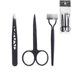 Eyebrow Kit Supplier - Black Scissors Comb Razor