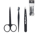 Eyebrow Kit Supplier - Black Scissors Comb Razor