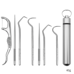 口腔清洁器源头工厂-不锈钢可重复使用牙线