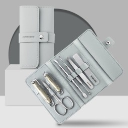Nail Clipper Set Factory - New Design 7 Pcs Gray