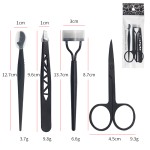 Eyebrow Kit Supplier - Black Scissors Comb Razor