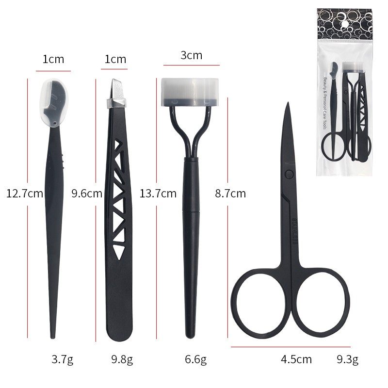Eyebrow Kit Supplier - Black Scissors Comb Razor