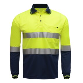 Safety Shirt Manufacturer - Long Sleeve High Visibility Reflective Construction Work