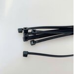Cable Tie Manufacturer - 4.8x300mm 12 Inch Black Natural Self-locking UV Resistant