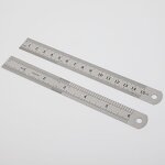 Ruler Manufacturer - Stainless Steel Straightedge Double Sided Metric 15cm Student Office