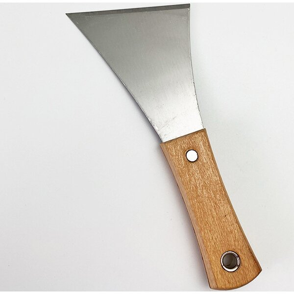 Putty Knife Manufacturer - Japanese Mason Iron Plate Wood Handle Carbon Steel Wood Clip Oil Ash Cleaning Plaster
