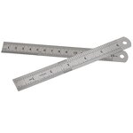 Ruler Manufacturer - Stainless Steel Straightedge Double Sided Metric 15cm Student Office