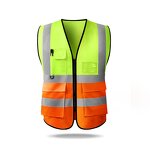 Safety Vests Manufacturer - Reflective High Visibility Mesh Construction with Pockets and Zipper