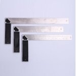 Angle Square Ruler Manufacturer - Yellow Lacquered Metal