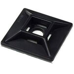 Cable Wall Tie Bracket Manufacturer - 20x20mm Sticky Black Self Adhesive Nylon Plastic Anchor Clip