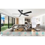 Ceiling Fan Manufacturer - Ghana 60 Inch BLDC with Lamp Remote Control 5 Blades Ceiling Fan Lights