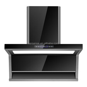 Range Hood Manufacturer - T-Shaped Top Side Inverter High Suction Electric Vented Touch Sensor Switch Hot Oil Removal