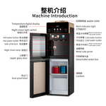 Water Dispenser Manufacturer - TC&L Freestanding Top Load Cold Hot Digital Display Child Lock Glass Door with Compressor Cooling