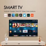 Smart TV Manufacturer - 4K Android Flat Screen OLED QLED 43 50 55 65 75 85 Inch High-Definition Ultra-Thin Edge Bright in Color