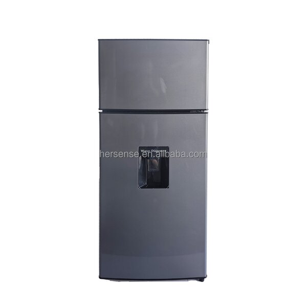 Refrigerator Manufacturer - 280L Silver 220V Double Door with Water Dispenser No Frost for Household Hotel