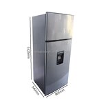 Refrigerator Manufacturer - 280L Silver 220V Double Door with Water Dispenser No Frost for Household Hotel