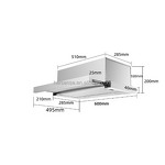 Range Hood Manufacturer - Sleek White Black Household Kitchen Exhaust Island Pull-out Type Under Cabinet Industrial Smoke Hood