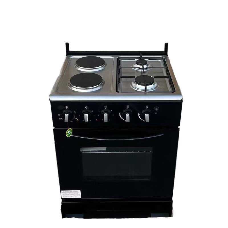 Gas Stove Manufacturer - Large Capacity 4-Burner with Oven Electric Standing Cooker Convection Grill Tempered Glass