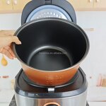 Rice Cooker Manufacturer - 5L Stainless Steel Electric Commercial Grade Multifunction Non Stick Pot with Steamer for Africa