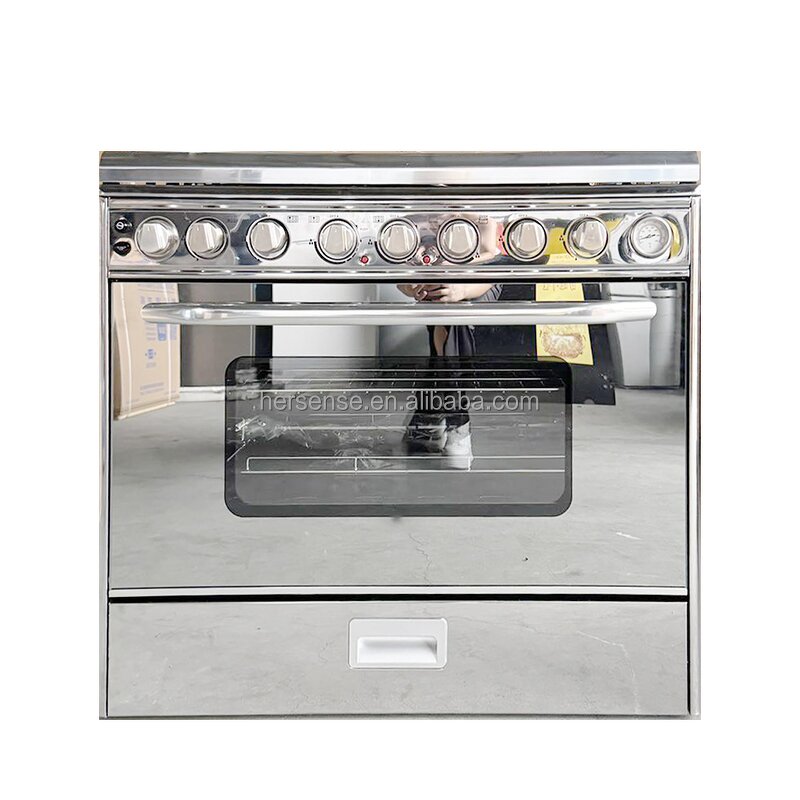 Gas Oven Range Manufacturer - High Quality 6 Burner 120L Large Capacity Built-in for Household Hotel