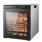 Food Dehydrator Machine Manufacturer - Electric 12 Tray Stainless Steel 12.6ft Large Capacity 1300W Digital Control Commercial