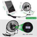 Solar Fan Kit Manufacturer - Wholesale 12inch Portable Desktop Standing with 5000mAh Battery for Power Outages Hot Climates