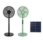 Solar Powered Fan Manufacturer - OEM with Rechargeable Battery Strong Airflow 360° Rotation Energy Saving for Home Farm