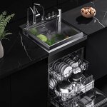 Kitchen Sink with Dishwasher Manufacturer - 2025 for Smart Home Automatic Ultra Dish Washing Machine Lavaplatos Small 0.6m