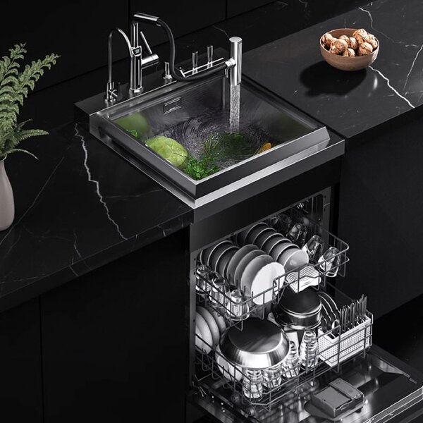 Kitchen Sink with Dishwasher Manufacturer - 2025 for Smart Home Automatic Ultra Dish Washing Machine Lavaplatos Small 0.6m