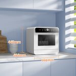 Dishwasher Manufacturer - EU 220v Mini for Apartment 4 Sets Desktop Build-in Multi Function Touch Screen