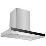 Range Hood Manufacturer - Africa Ghana Stainless Steel Wall 60 90cm Slim Design Wall Mounted Extractor 220v