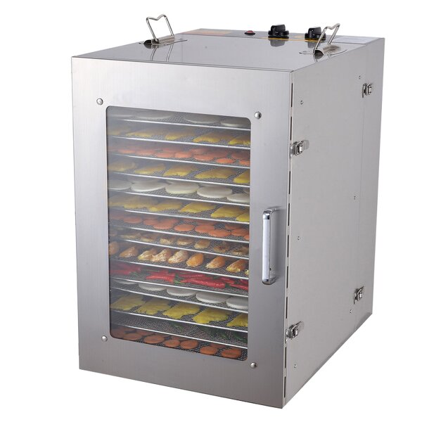 Food Dehydrator Manufacturer - 16-Layer Stainless Steel 1500W Electric Drying Machine Eco-Friendly Temperature Display Household