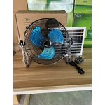 Rechargeable Fan Manufacturer - 2025 Hot Selling Solar Mini with Solar Panel Standing Cooler 16inch Outdoor