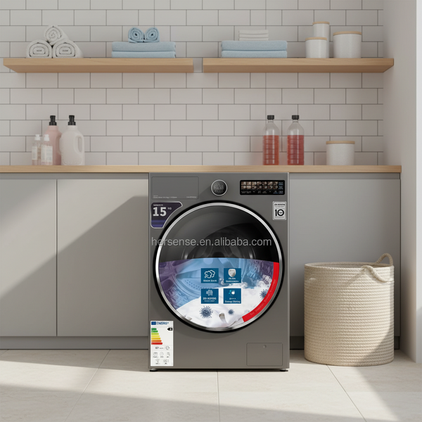 Washer Dryer Combo Manufacturer - LG15PW Front Load 15KG Smart DD Inverter Motor with Steam Hygiene Auto Door for Home Hotel