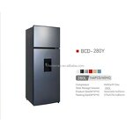 Refrigerator Manufacturer - 280L Silver 220V Double Door with Water Dispenser No Frost for Household Hotel