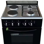 Gas Stove Manufacturer - Large Capacity 4-Burner with Oven Electric Standing Cooker Convection Grill Tempered Glass