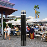 Cooling Fan Manufacturer - Energy-Saving Black Silent Bladeless Standing Tower Fan Electric Vertical Big Wind Air Conditioner