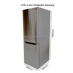 Refrigerators Manufacturer - 318L Stainless Steel for Home 220V 2 Door No Frost for Household Hotel