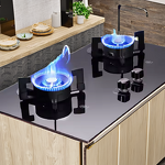 Gas Cooktop Manufacturer - Double Burner Easy Clean Safety Lock Portable LPG Household Hotel Use Glass Surface Highly Efficient