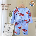 Children's Long-sleeved Suit Manufacturer - 0-10 Years Cotton Foreign Trade Boys Girls Autumn Pajamas
