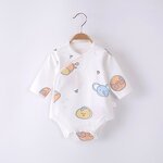 Newborn Clothes Manufacturer - Long-sleeved Hip Clothes Spring Autumn Baby Climbing Conjoined Jacket