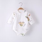 Newborn Clothes Manufacturer - Long-sleeved Hip Clothes Spring Autumn Baby Climbing Conjoined Jacket