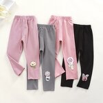 Children's Bottom Pants Manufacturer - Autumn Winter New Korean Baby Elastic Trousers Cartoon Girl Thin Exterior