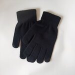 Winter Mittens Manufacturer - Unisex Ribbed Knitted Full Fingered Self Heating Acrylic Outdoor Sports Magic Thermal Wrist Warmer