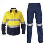 Safety Protection Suit Manufacturer - Premium Quality Customized Color and Logo Design Reflective Shirt with Pants