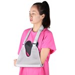 Hand Guard Manufacturer - Adjustable Breathable Grey Sports Protection One Size Fits Most Stable Support Arm Sling Split Strap Technology