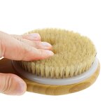 Shower Brush Manufacturer - with Natural Bristle Long Bamboo Handle Bath Body for Wet Dry Brushing Exfoliating Skin