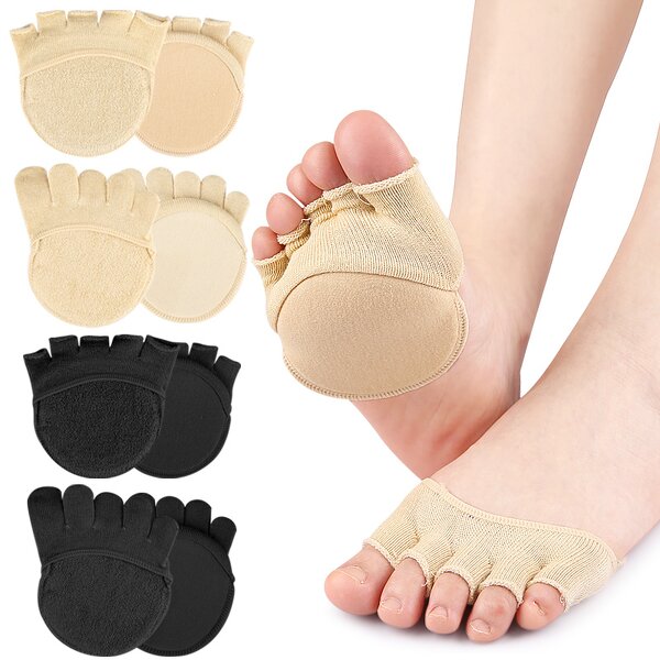 Toe Topper Liner Socks Manufacturer - Sponge Cushion No Show Women's Toeless Half for High Heels Sandals