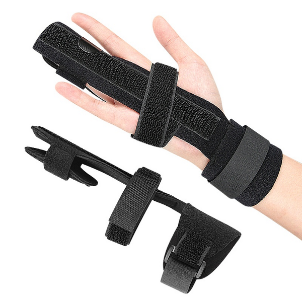 Trigger Finger Splint Manufacturer - Full Hand Wrist Brace Support Adjustable Locking Straightener Straightening Immobilizer Treatment