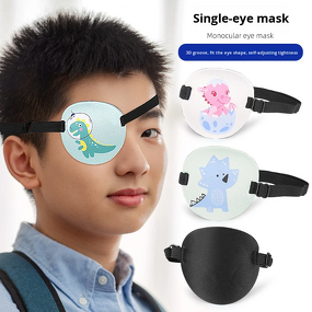 Eye Mask Manufacturer - Single 3D Stereo Comfort Sponge Shading Cover Training Pirate Toy Eye Patch for Children Adult Kids